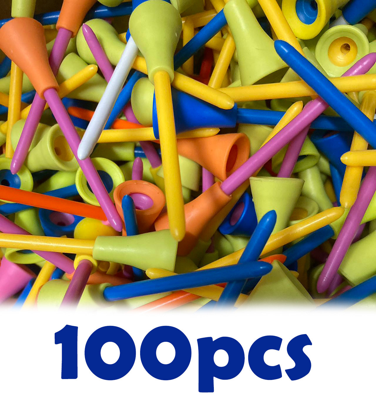 100-2000pcs PLASTIC & RUBBER CUSHION TOP GOLF TEES 83MM wholesale Bulk sale