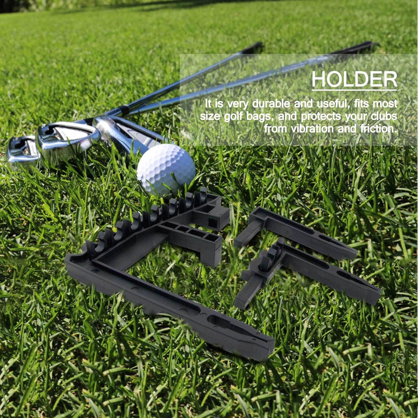 Golf 9 Iron Club ABS Shafts Holder Stacker Fits Any Size of Bags Organizer