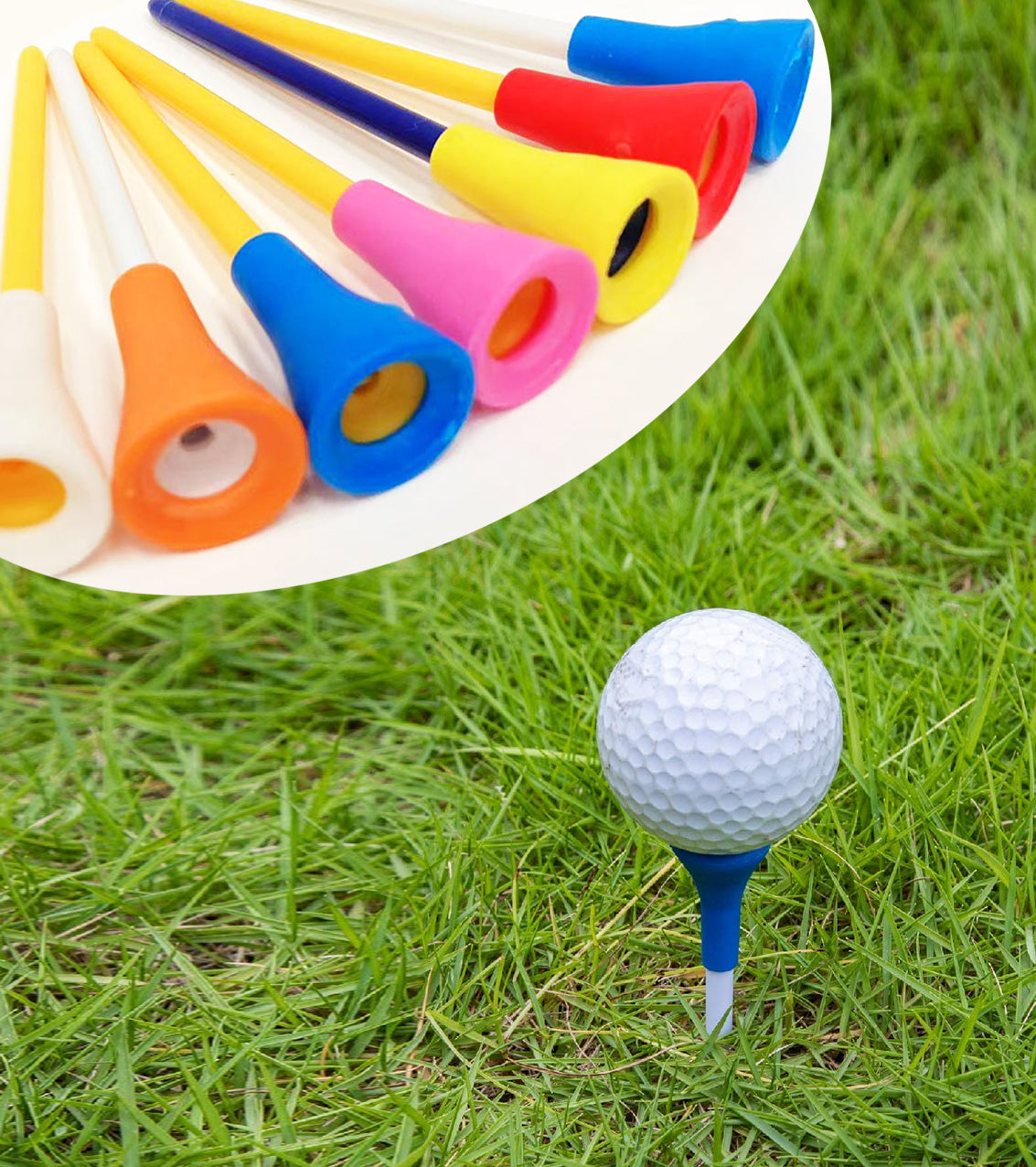 100-2000pcs PLASTIC & RUBBER CUSHION TOP GOLF TEES 83MM wholesale Bulk sale