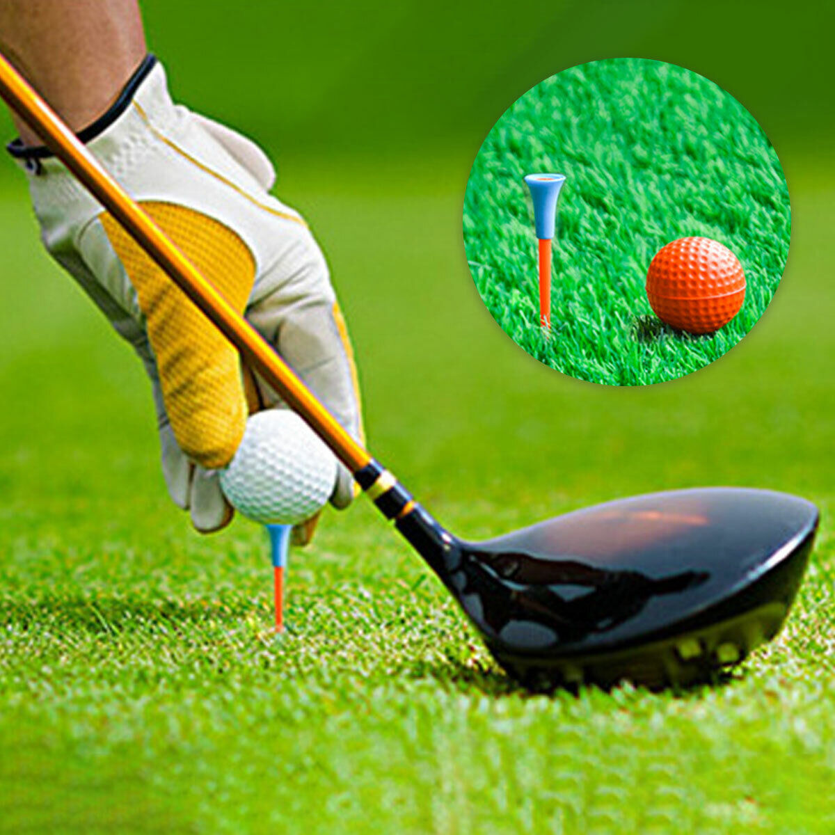 100-2000pcs PLASTIC & RUBBER CUSHION TOP GOLF TEES 83MM wholesale Bulk sale