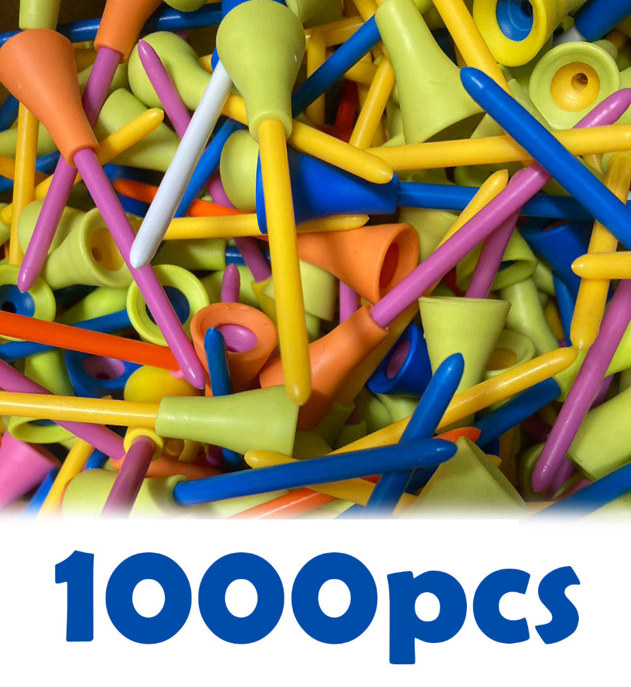100-2000pcs PLASTIC & RUBBER CUSHION TOP GOLF TEES 83MM wholesale Bulk sale