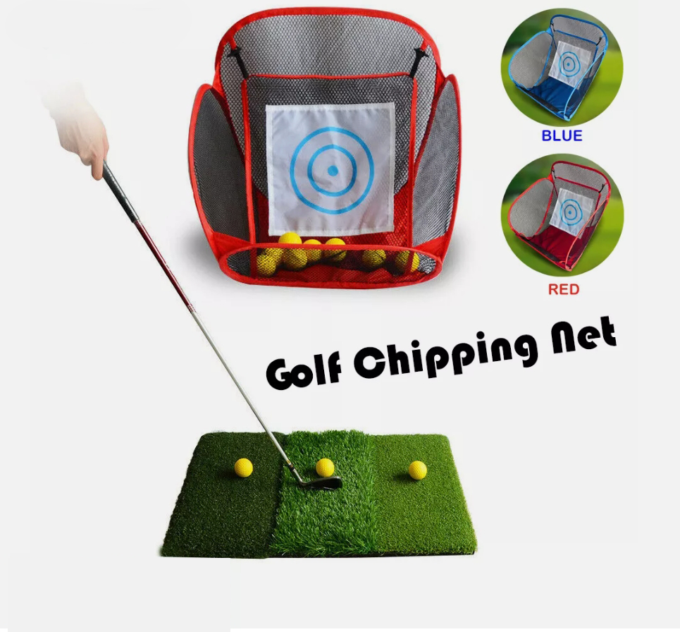 Golf Chipping Pitching Cage Mat Practice Net Training Aid Easy Outdoor Indoor