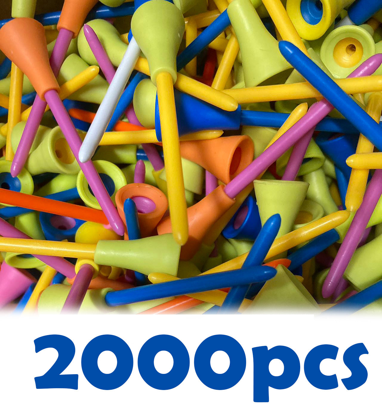 100-2000pcs PLASTIC & RUBBER CUSHION TOP GOLF TEES 83MM wholesale Bulk sale
