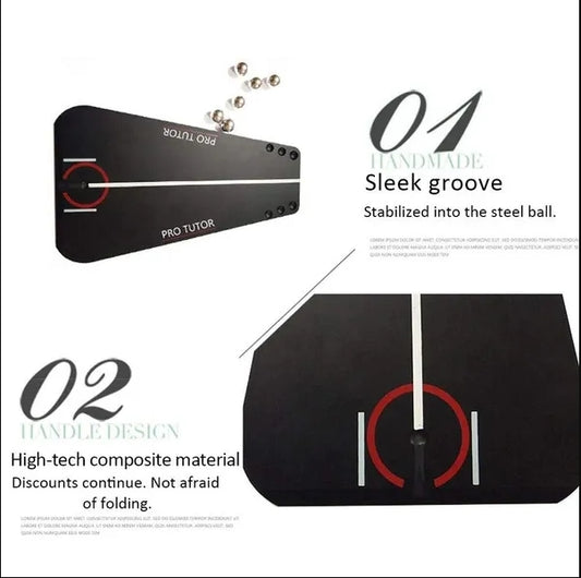 Golf Putting Training Aid Swing Trainer Straight Practice Putting Tutor Tool