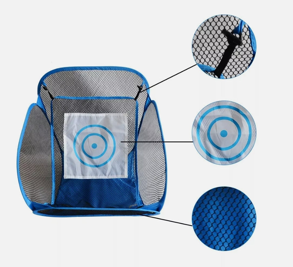 Golf Chipping Pitching Cage Mat Practice Net Training Aid Easy Outdoor Indoor