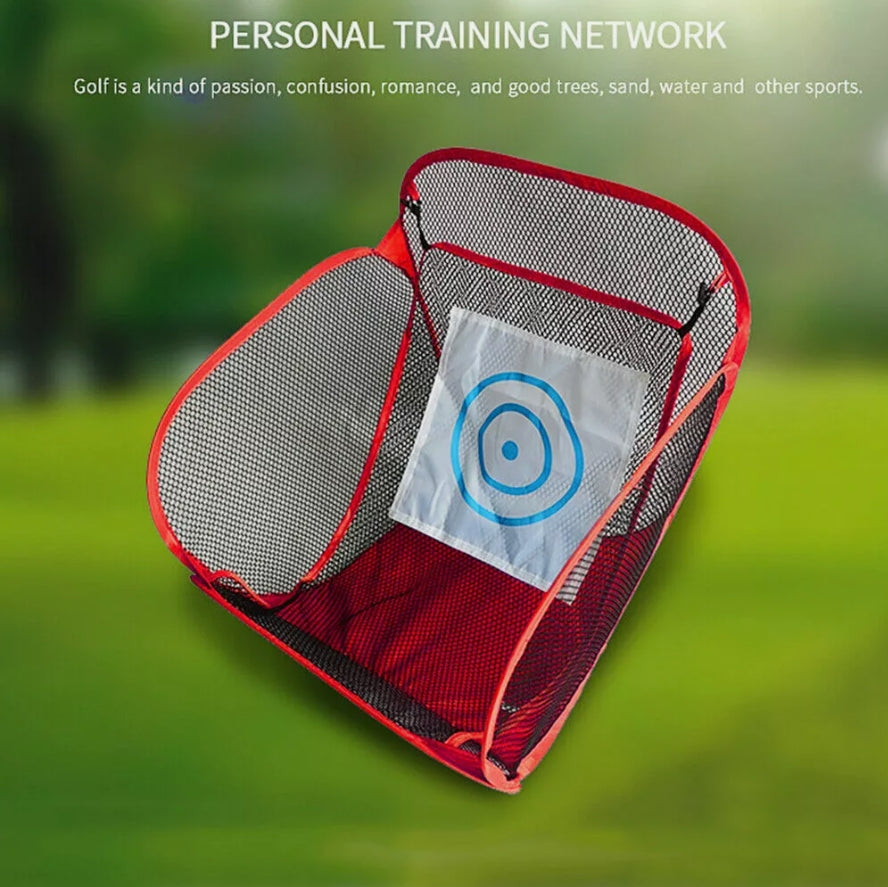 Golf Chipping Pitching Cage Mat Practice Net Training Aid Easy Outdoor Indoor