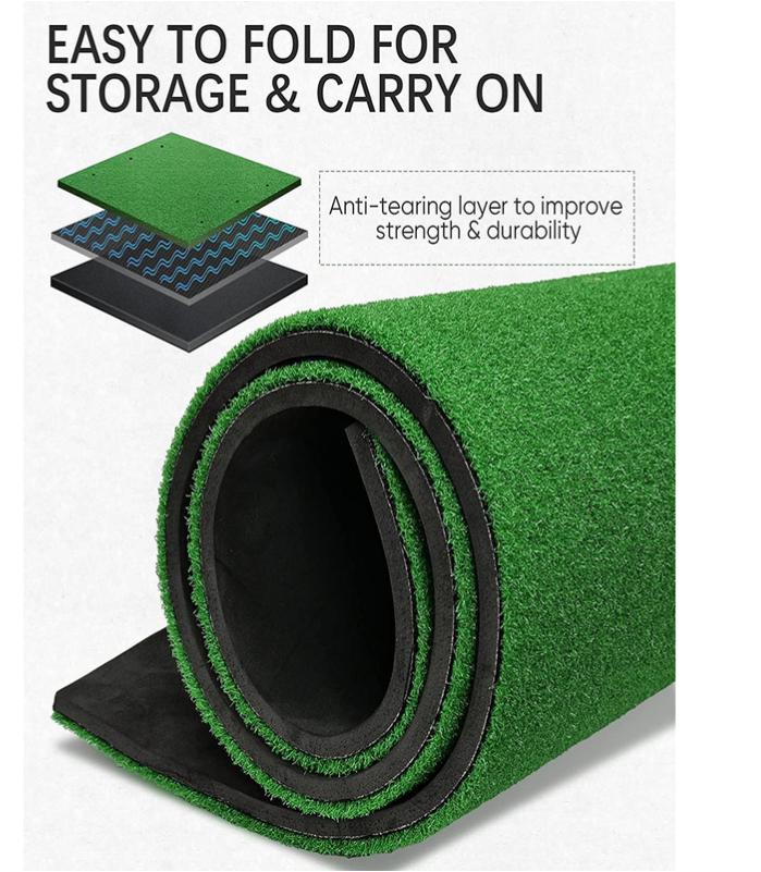 1.5x1M Standard Real Feel Golf Practice Mat Putting Mat Synthetic Turf 6 holes